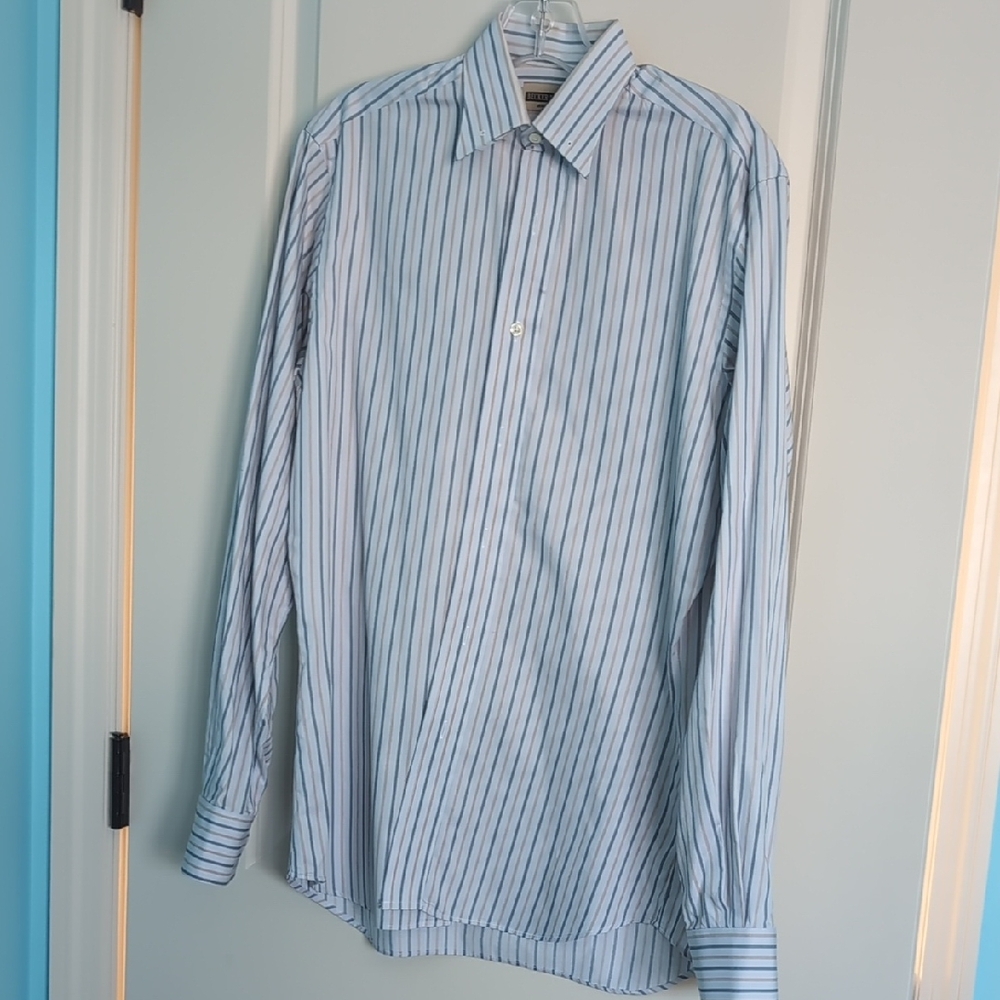 Becker Brother's saddle seat blue Striped Shirt